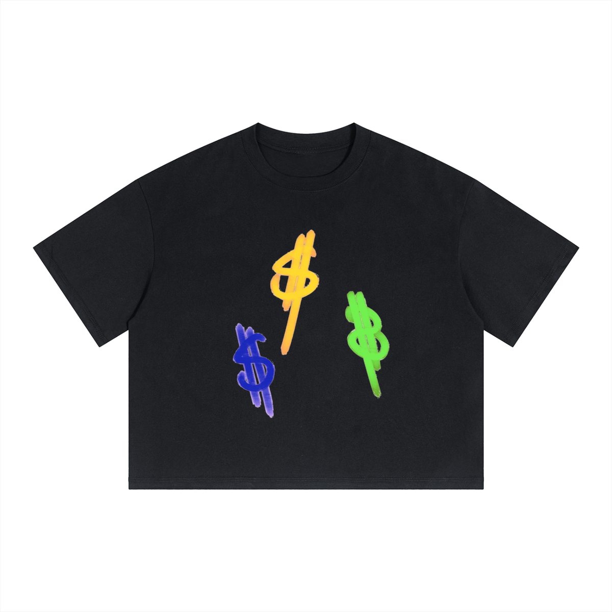 Boxy Drop Shoulder Crop T-Shirt ODMPOD