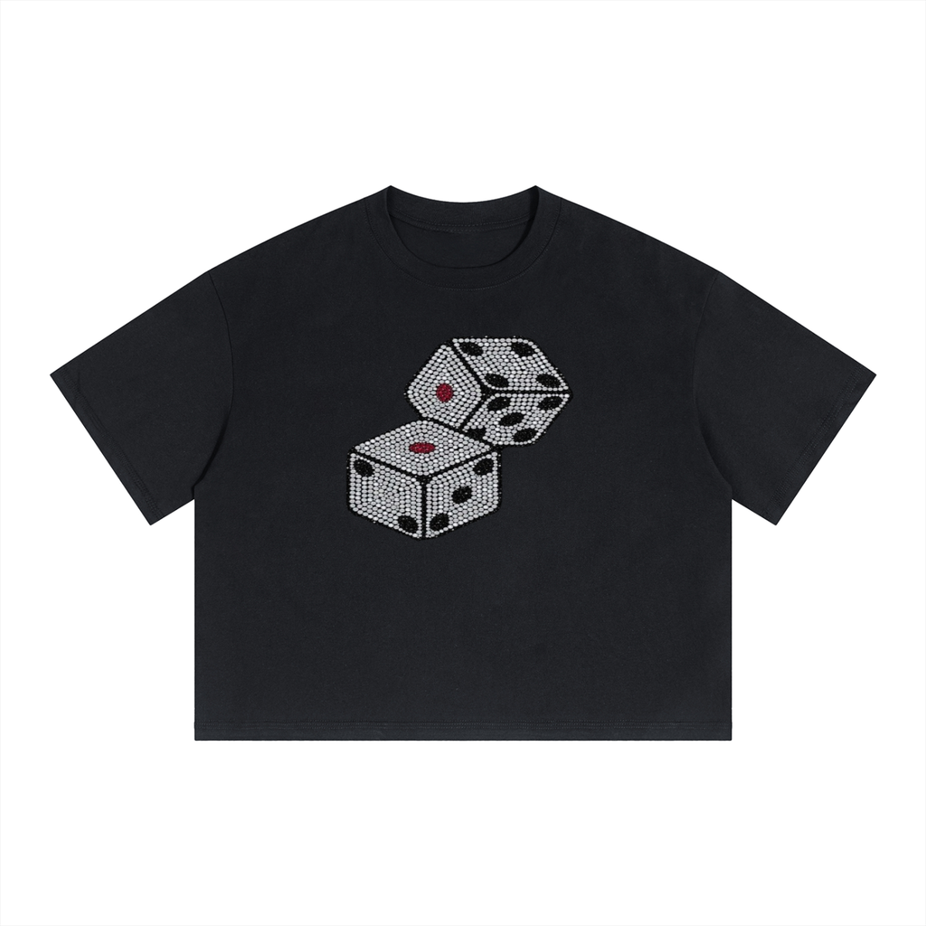 Unisex Boxy Drop Shoulder Crop T-Shirt ODMPOD