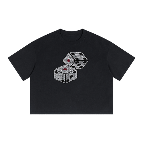Unisex Boxy Drop Shoulder Crop T-Shirt ODMPOD