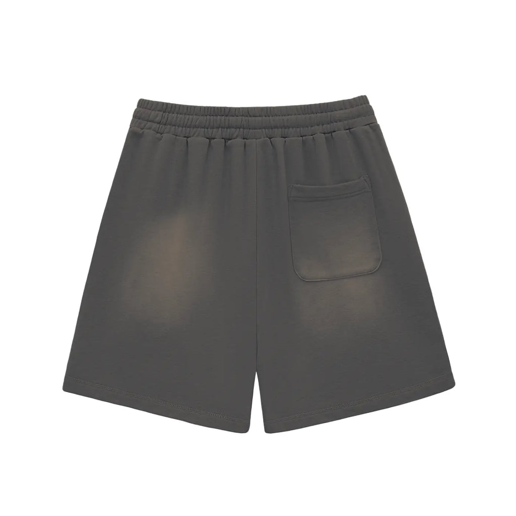 Sun Fade Raw Edge Cotton Shorts ODMPOD