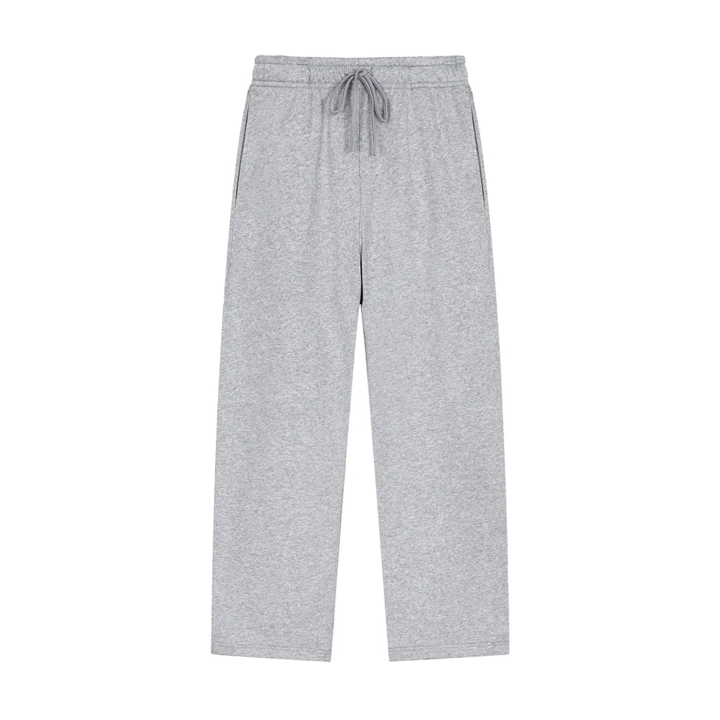Solid Color Straight-Leg Sweatpants ODMPOD