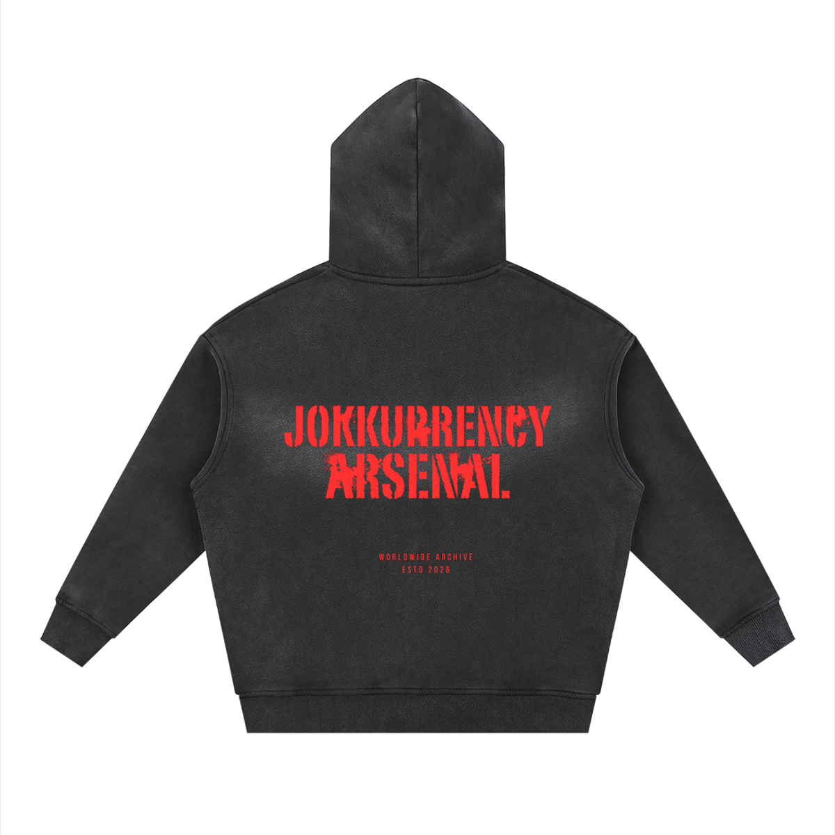 Sunfade Two-way Zipper Boxy Fleece Hoodie ODMPOD