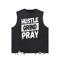 Snow Washed Raw-Hem Tank Top ODMPOD
