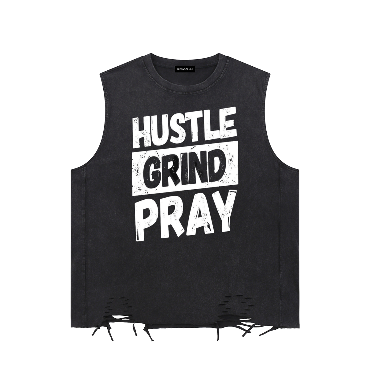 Snow Washed Raw-Hem Tank Top ODMPOD