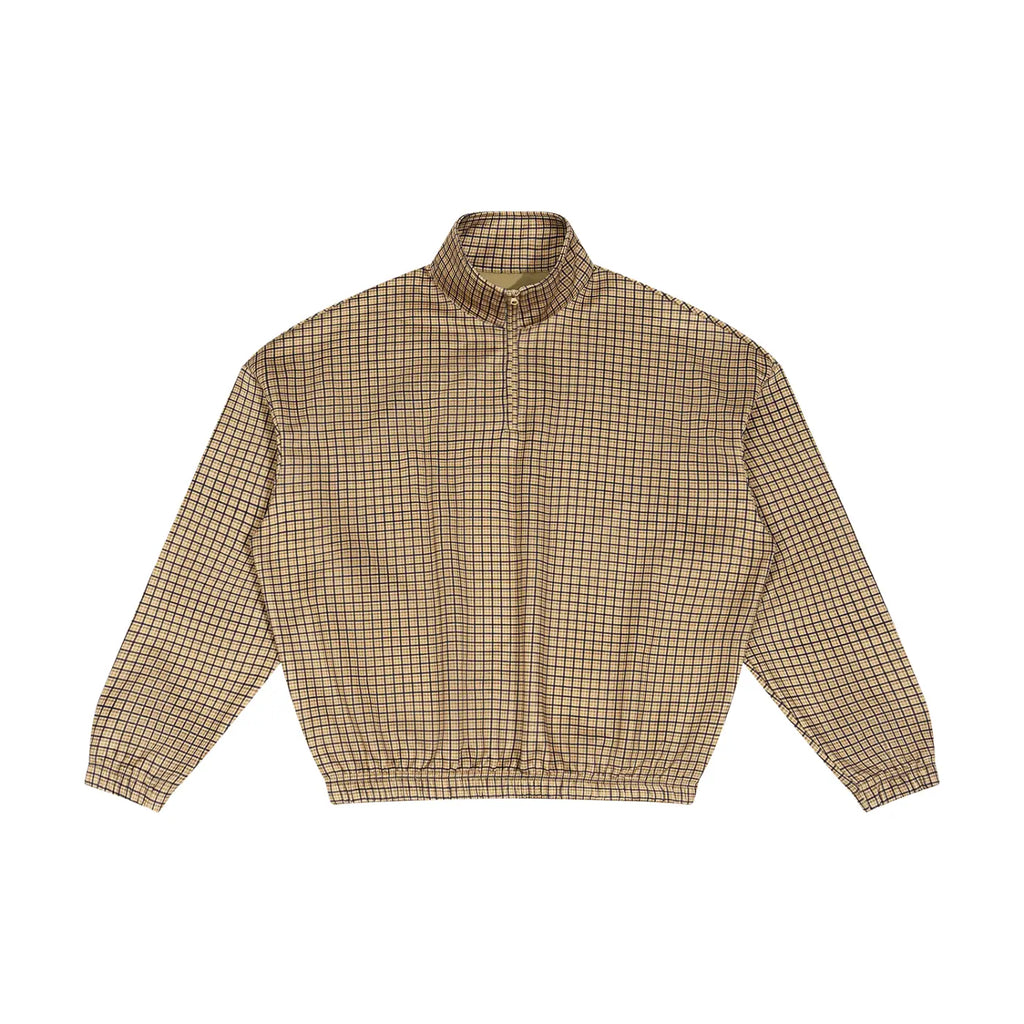 Unisex Plaid Quarter-Zip Sweatshirt ODMPOD