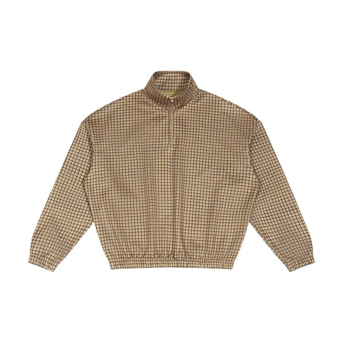Unisex Plaid Quarter-Zip Sweatshirt ODMPOD