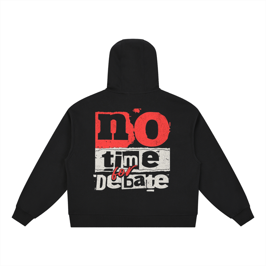 Boxy Button Placket Hoodie ODMPOD