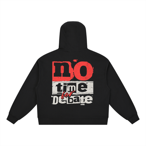 Boxy Button Placket Hoodie ODMPOD