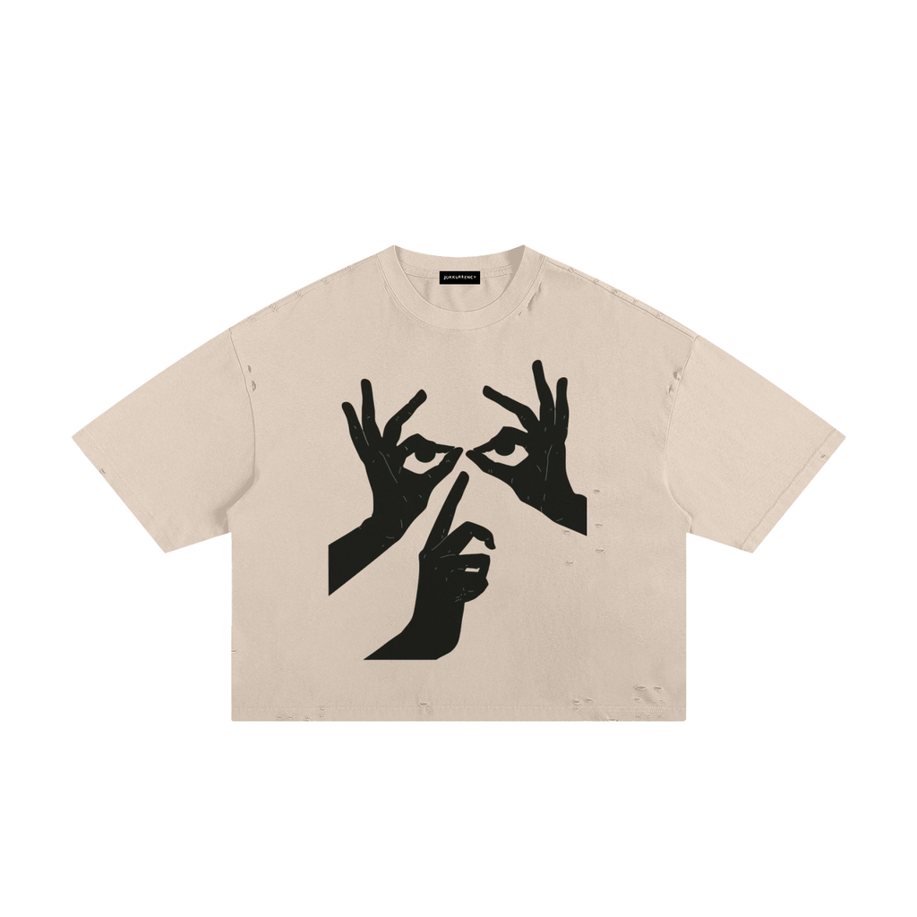 Classic Frayed Boxy Tee ODMPOD