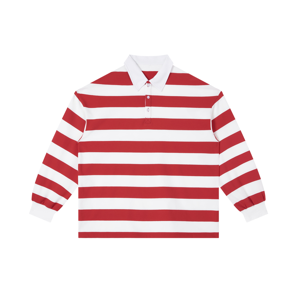 Color Block Stripe Polo Shirt ODMPOD