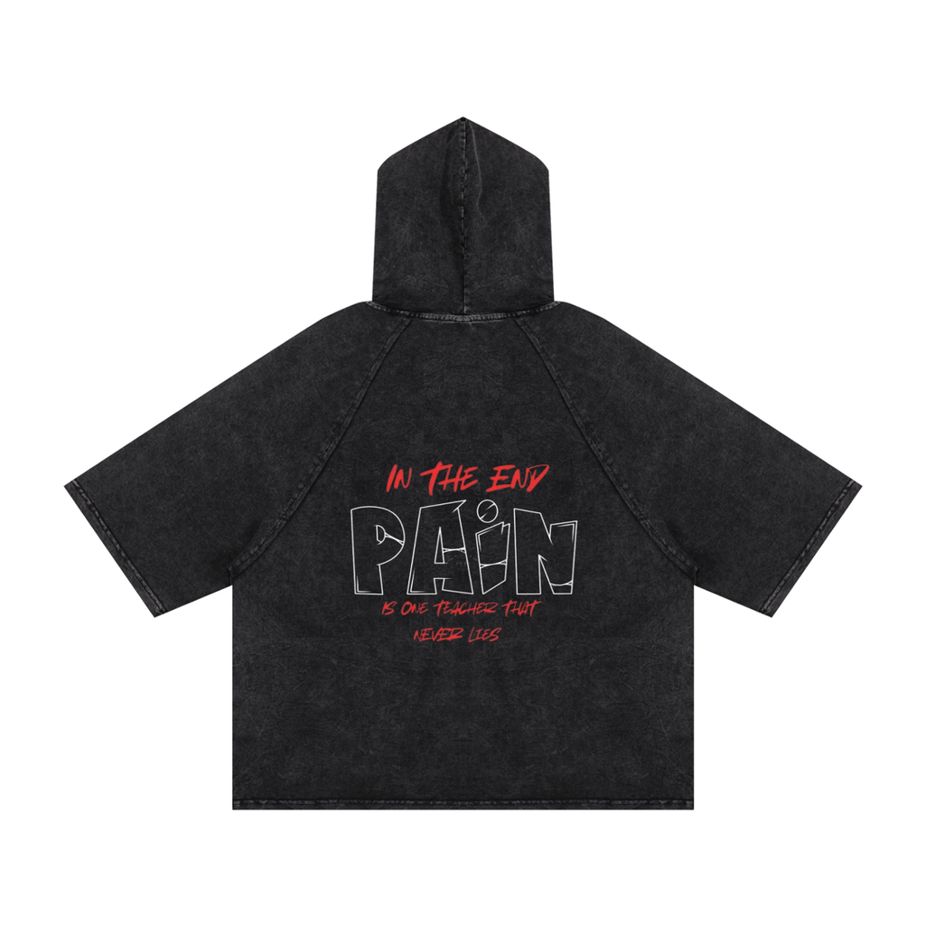 Washed Hooded Boxy T-Shirt ODMPOD