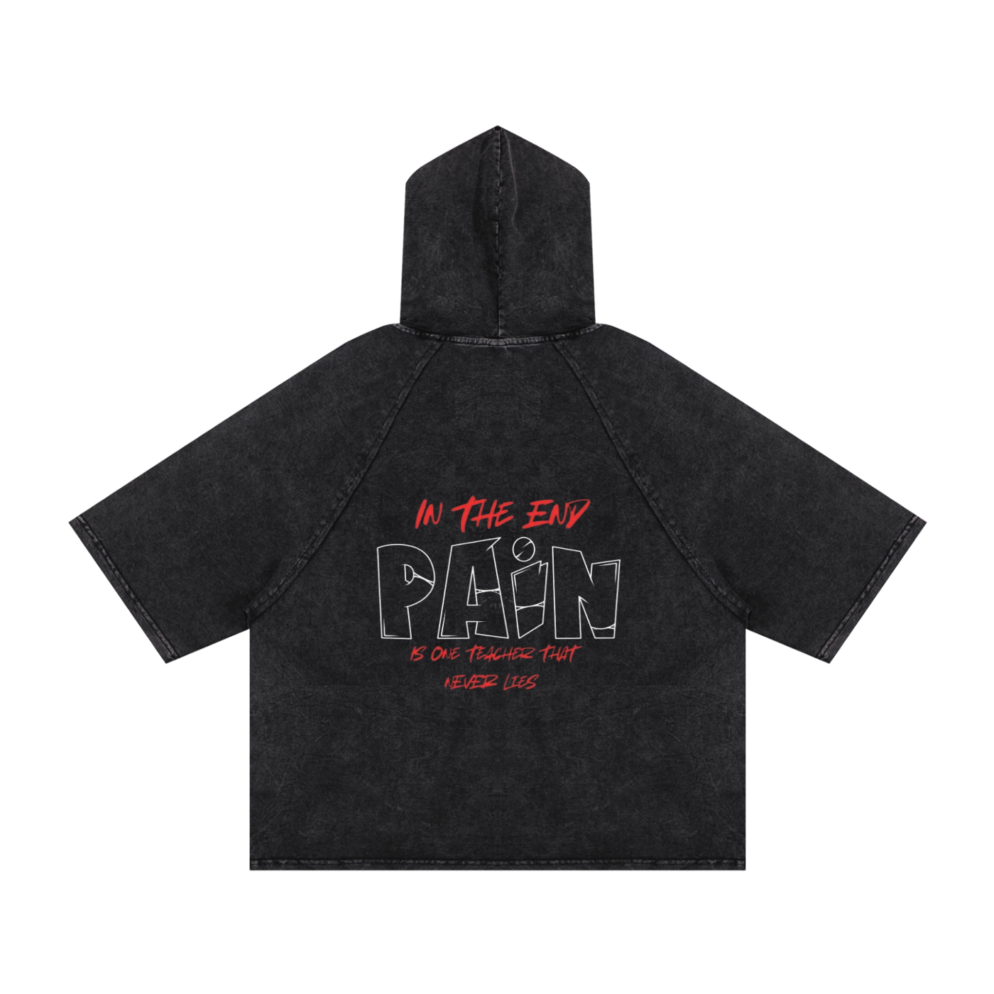 Washed Hooded Boxy T-Shirt ODMPOD