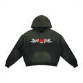 Frayed Sunfade Boxy Fleece Hoodie ODMPOD