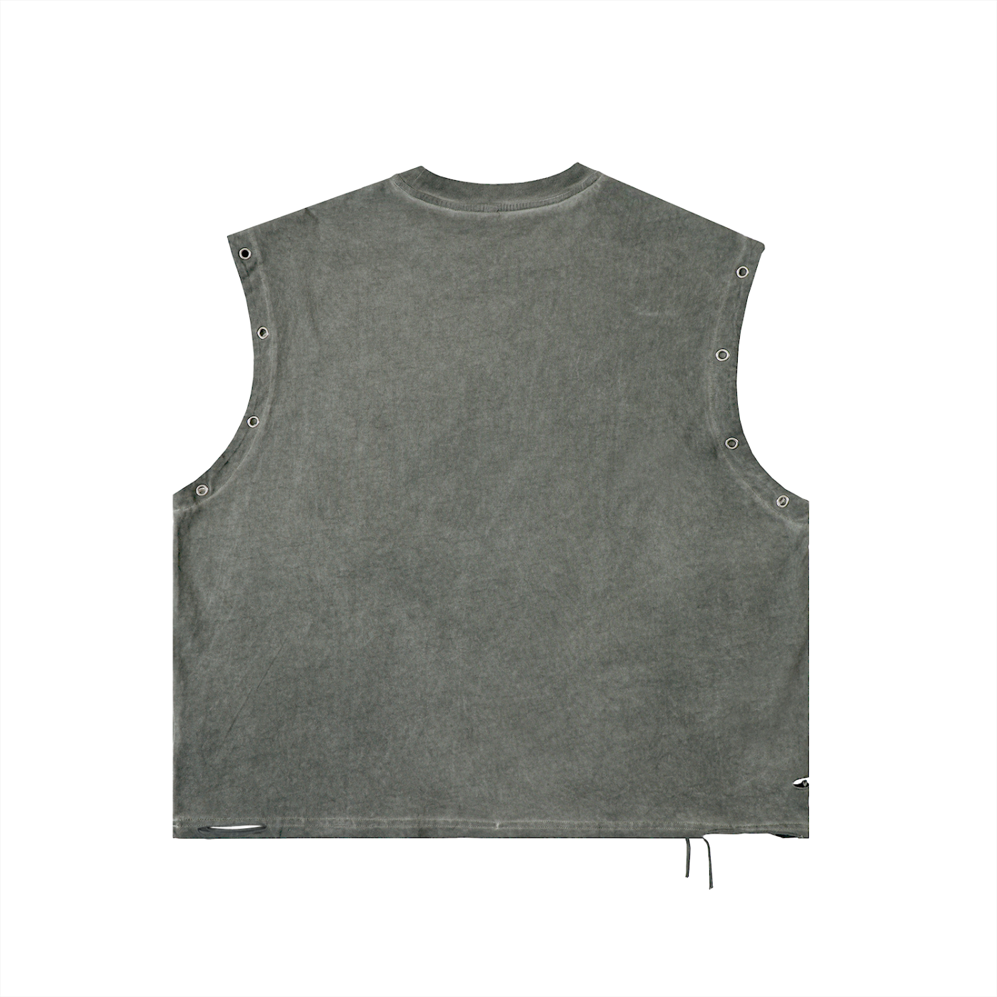 Distressed Grommet Eyelet Tank Top ODMPOD