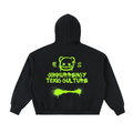 Fleeced Full-Zip Boxy Hoodie