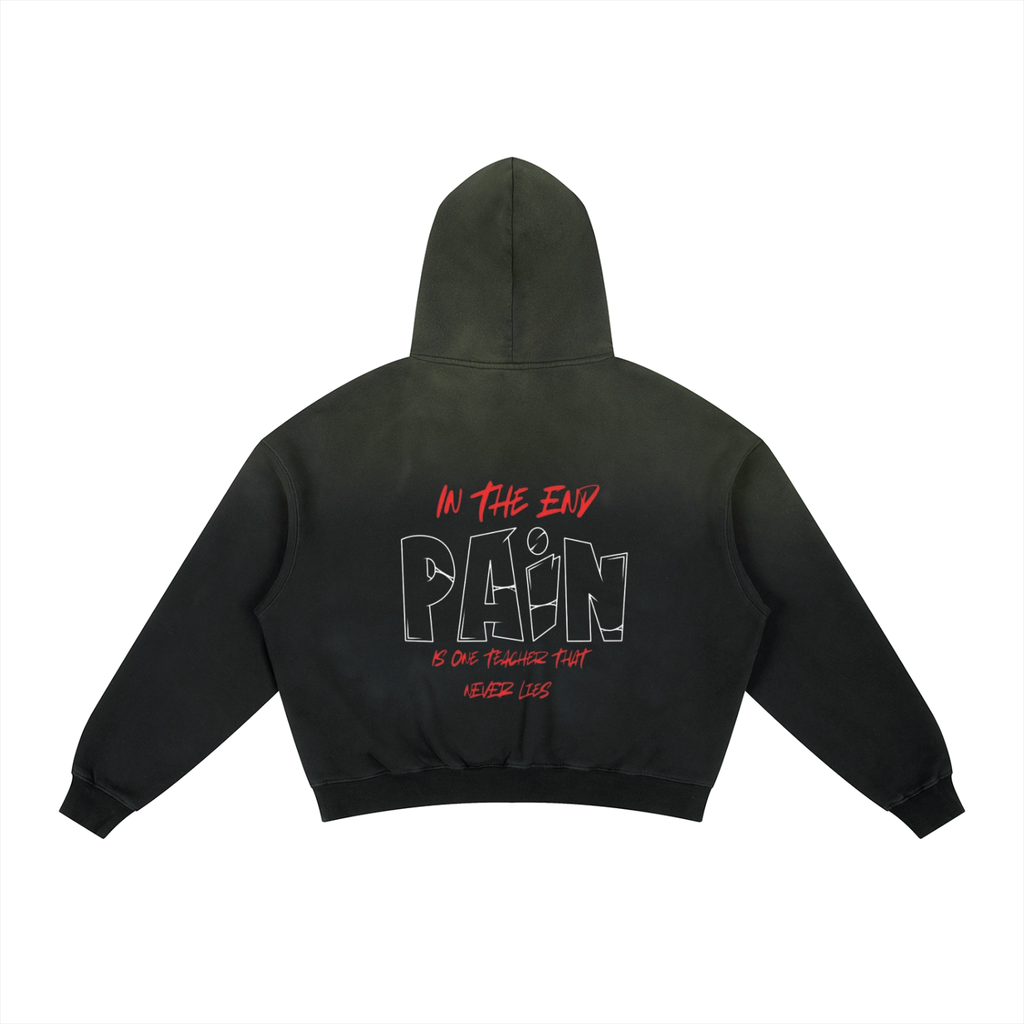 Frayed Sunfade Boxy Fleece Hoodie ODMPOD