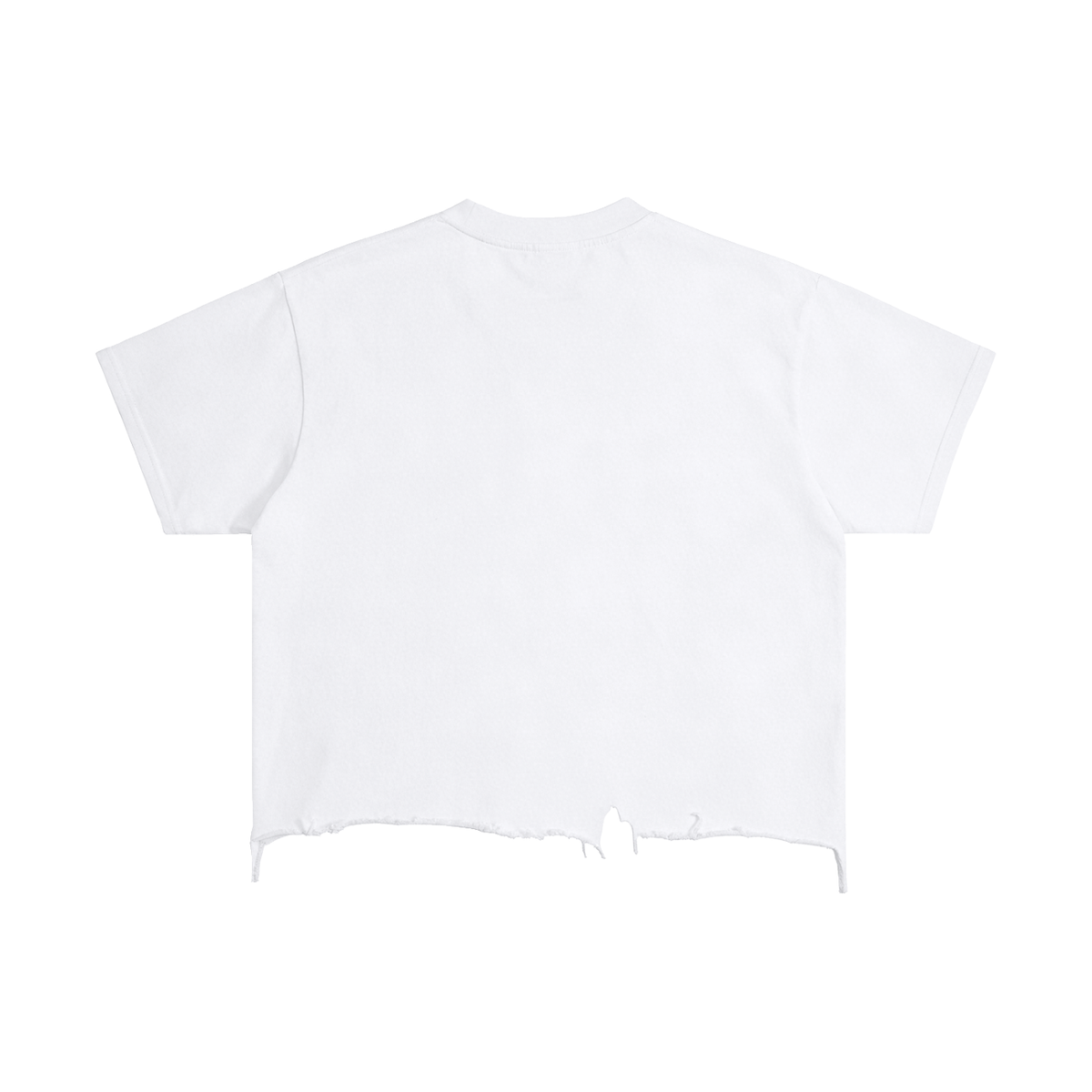Vintage Wash Boxy Distressed Hem T-Shirt ODMPOD