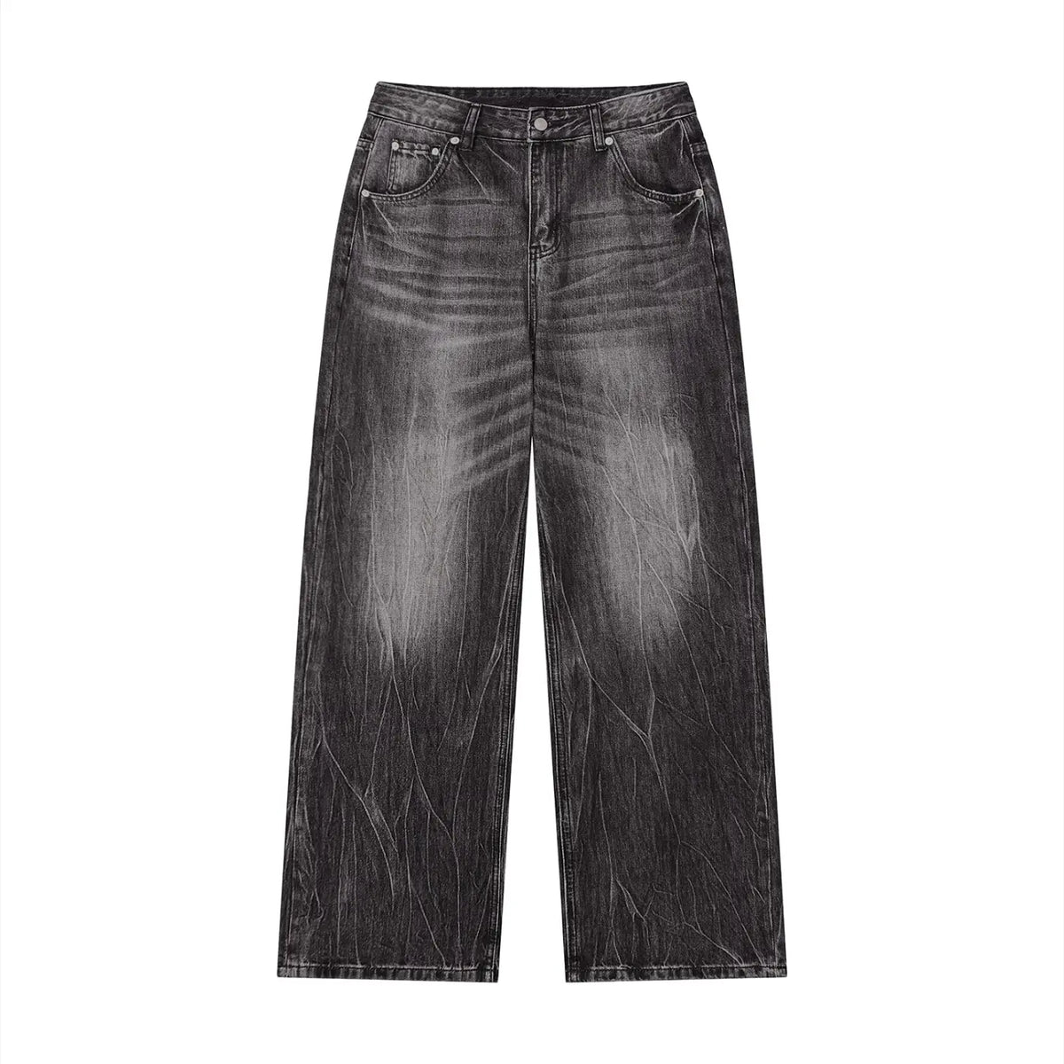 Vintage Wash Wide Leg Jeans ODMPOD