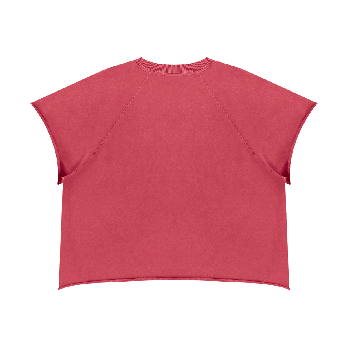 Vintage Wash Raw Edge Boxy T-Shirt ODMPOD