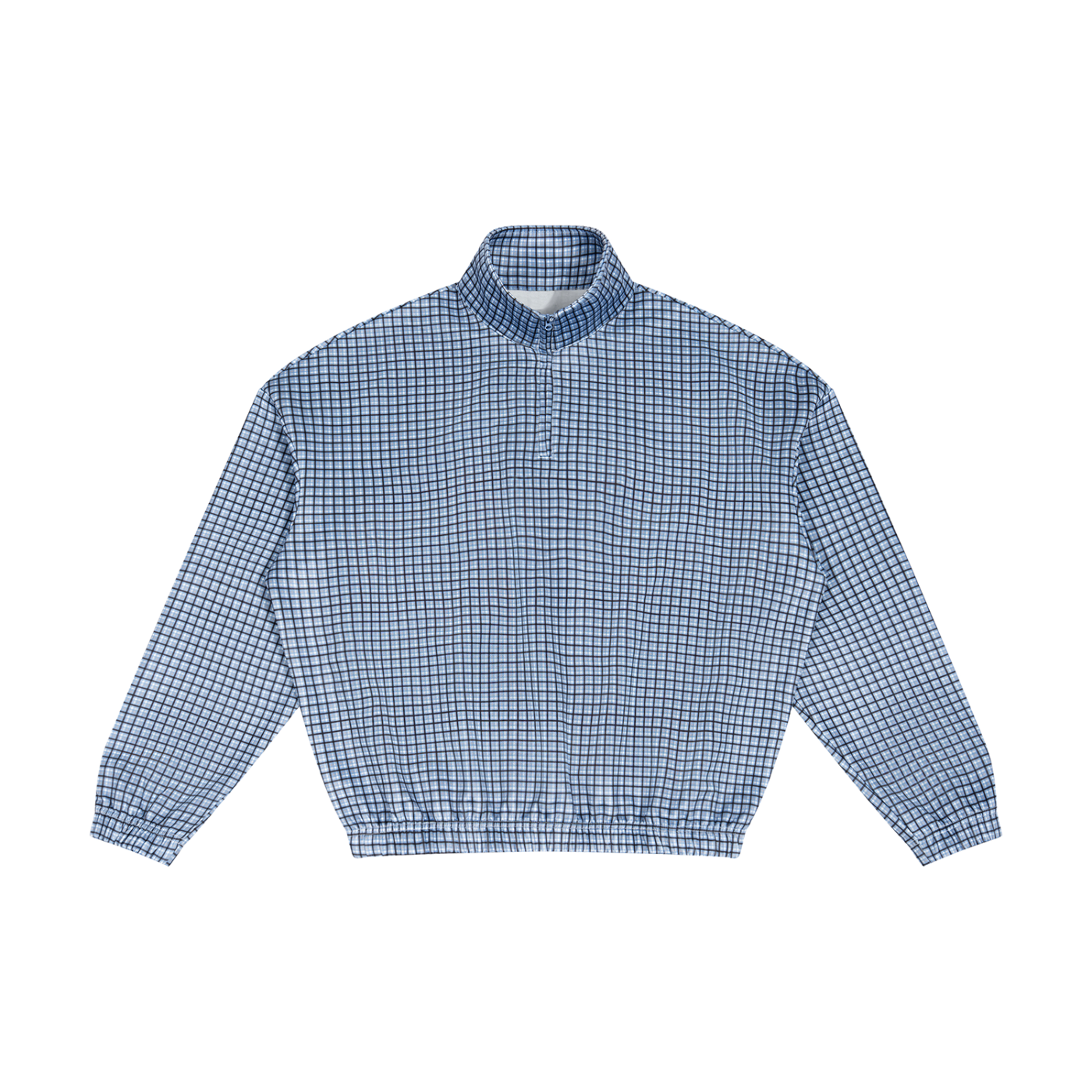 Plaid Quarter-Zip Sweatshirt ODMPOD