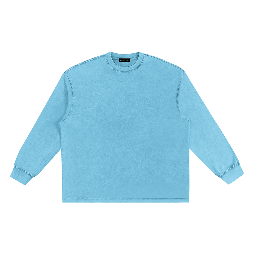 Snow Washed Frayed Edge T-Shirt