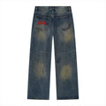 Vintage Wash Wide Leg Denim Jeans ODMPOD
