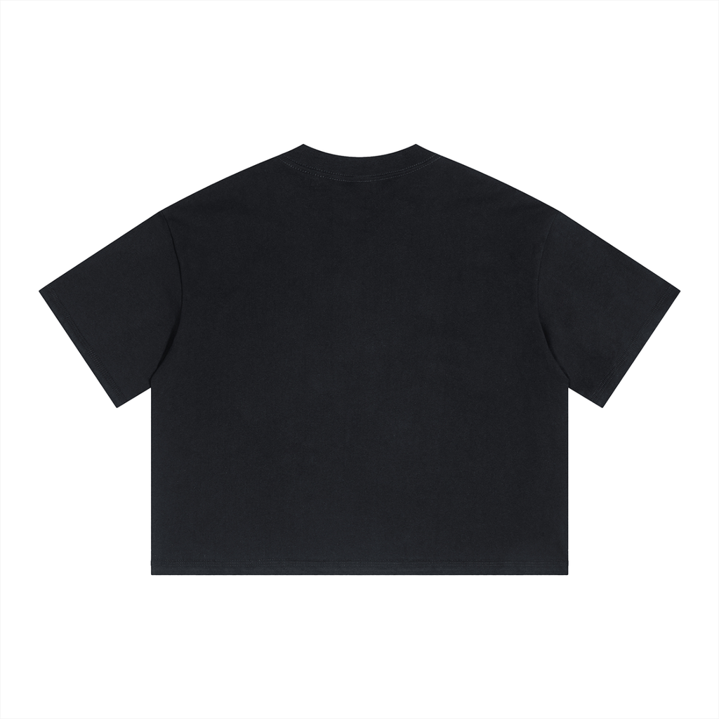 Boxy Drop Shoulder Crop T-Shirt ODMPOD