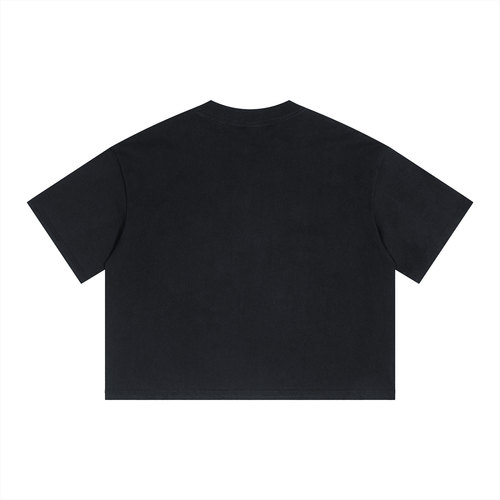 Boxy Drop Shoulder Crop T-Shirt ODMPOD