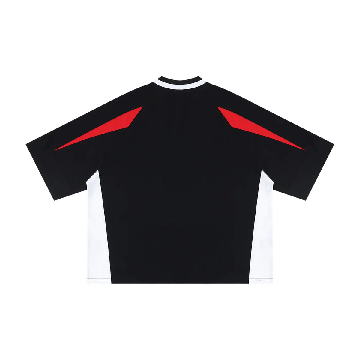 Oversized Color Block V-Neck T-Shirt ODMPOD